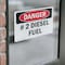 Signmission No. 2 Diesel Fuel Danger Sign, Vinyl Decal, 10in W x 7in L, 2PK OS-2PACK-DS-D-710-L-1120 - alternate 5